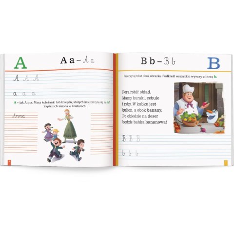 Książka dla dzieci Disney Uczy. Przygoda z Czytaniem. Elementarz. Ćwiczenia Ameet (PCC9303) Ameet