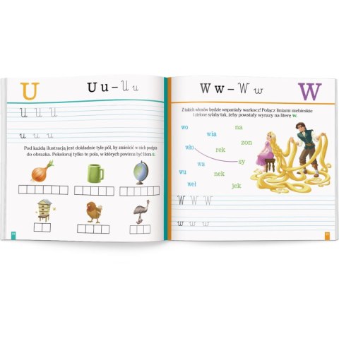 Książka dla dzieci Disney Uczy. Przygoda z Czytaniem. Elementarz. Ćwiczenia Ameet (PCC9303) Ameet