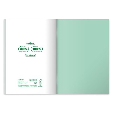 Zeszyt Pastel Colors Eco PP 9552746 A5 60k. 70g krata Herlitz (400197972) Herlitz