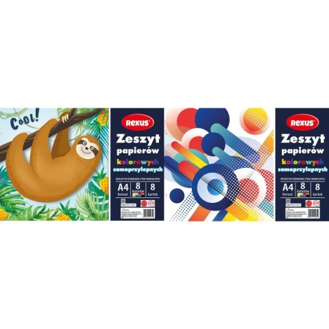 Zeszyt papierów kolorowych samoprzylepne A4 Beniamin (4652) Beniamin