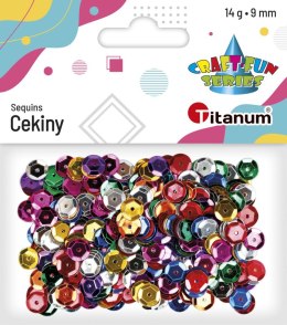 Cekiny Titanum Craft-Fun Series okrągłe kolorowe 14g (CO041) Titanum