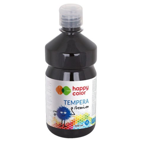 Farba tempera Happy Color kolor: czarny 500ml 1 kolor. (3310) Happy Color