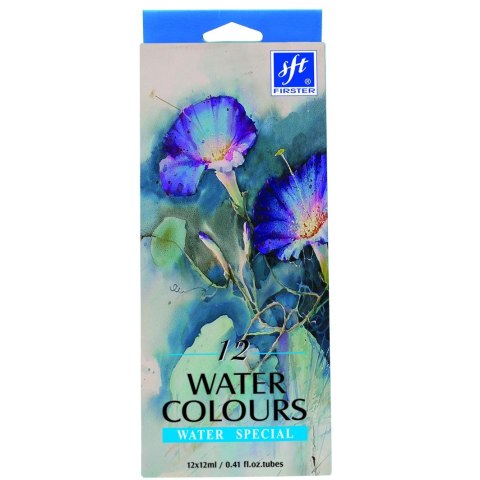 Farby akwarelowe w tubach 12ml 12 kolor. Firster (FWC-121) Firster