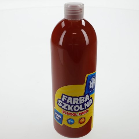 Farby plakatowe szkolne kolor: brązowy 1000ml 1 kolor. Astra Astra