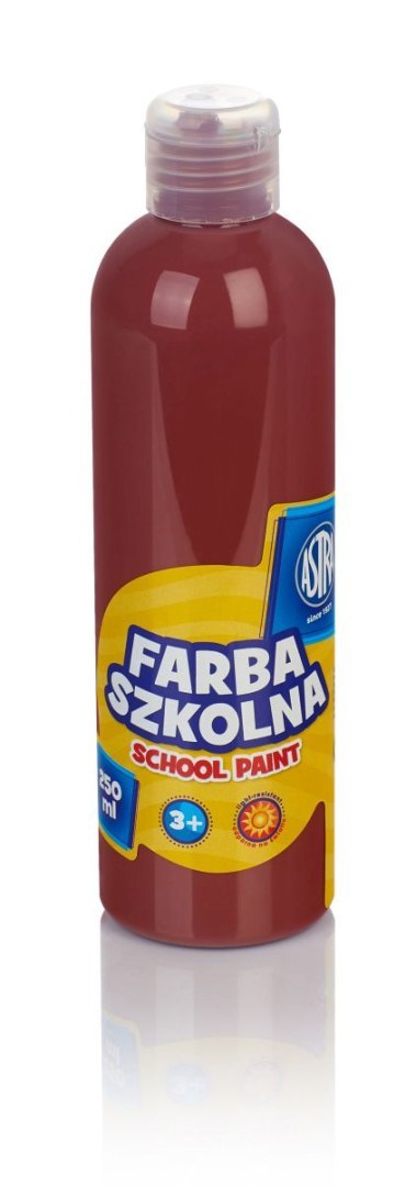 Farby plakatowe szkolne kolor: brązowy 250ml 1 kolor. Astra Astra