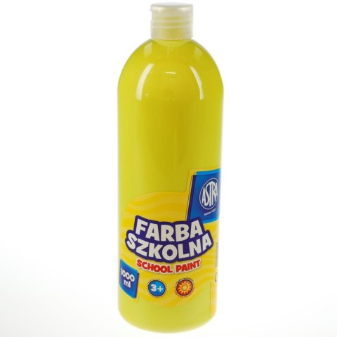Farby plakatowe szkolne kolor: cytrynowy 1000ml 1 kolor. Astra Astra
