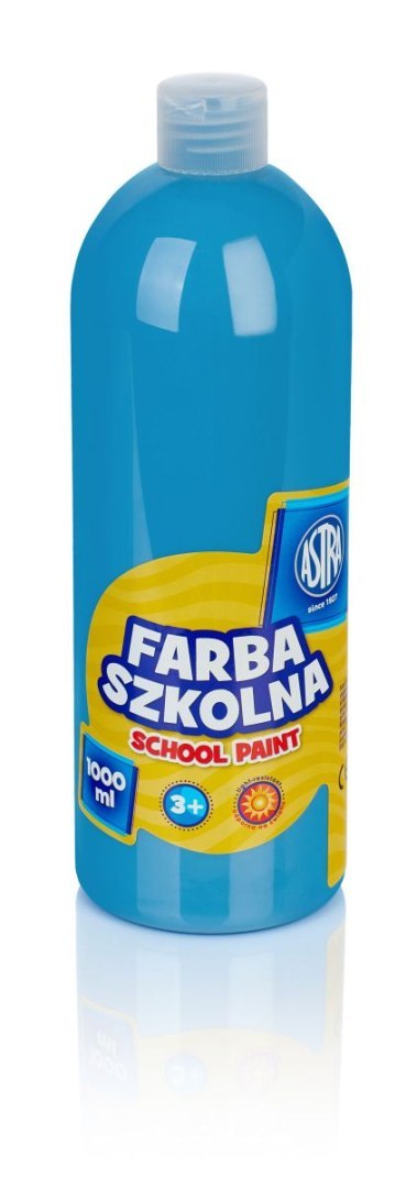 Farby plakatowe szkolne kolor: niebieski 1000ml 1 kolor. Astra Astra