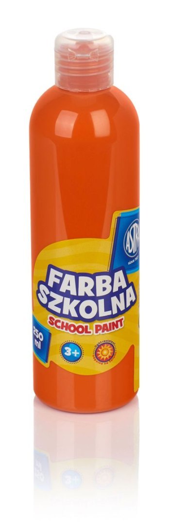 Farby plakatowe Astra szkolne kolor: pomarańczowy 250ml 1 kolor. Astra