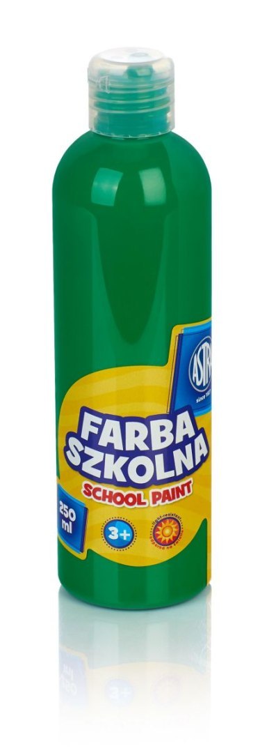 Farby plakatowe szkolne kolor: zielony 250ml 1 kolor. Astra Astra