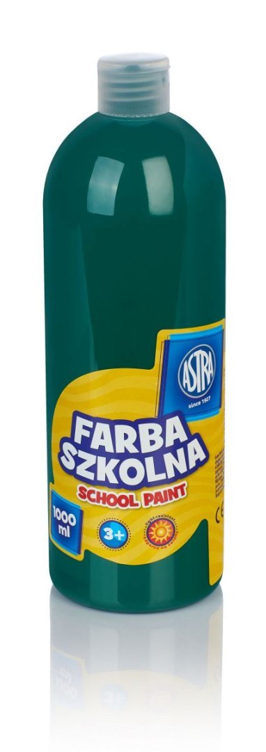 Farby plakatowe Astra szkolne kolor: zielony ciemny 1000ml 1 kolor. Astra