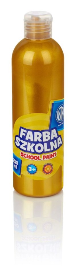 Farby plakatowe Astra szkolne kolor: złoty 250ml 1 kolor. Astra