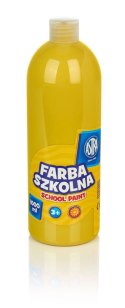 Farby plakatowe szkolne kolor: żółty 1000ml 1 kolor. Astra Astra