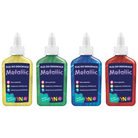 Klej w płynie brokat metalic 40g Interdruk (IKLDEKMET) Interdruk