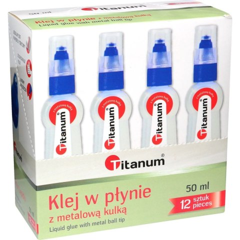 Klej w płynie Titanum z metalową kulka 50ml Titanum