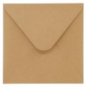 Koperta kraft ciemnobeżowy beżowa [mm:] 160x160 Galeria Papieru (280322) 10 sztuk Galeria Papieru
