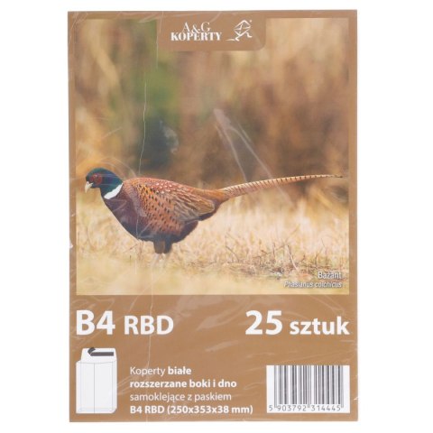 Koperta hk B4 biała [mm:] 250x353 WZ Eurocopert 25 sztuk WZ Eurocopert