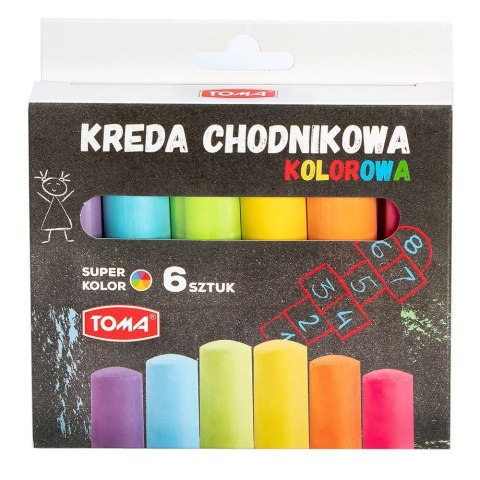 Kreda Toma CHODNIKOWA kolor: mix 6 szt Toma