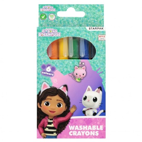 Kredki świecowe Gabby 6 kol. Starpak (528998) Starpak