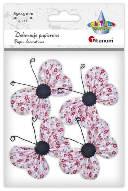 Ozdoba papierowa Titanum Craft-Fun Series motyle 3D (22YX0825-6A) Titanum