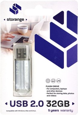 Pendrive Storange Silver 32GB (STORANPEN32GBSLV2.0) Storange