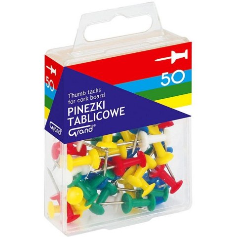 Pinezki tablicowe kolor: mix 30 szt Grand (110-1419) Grand