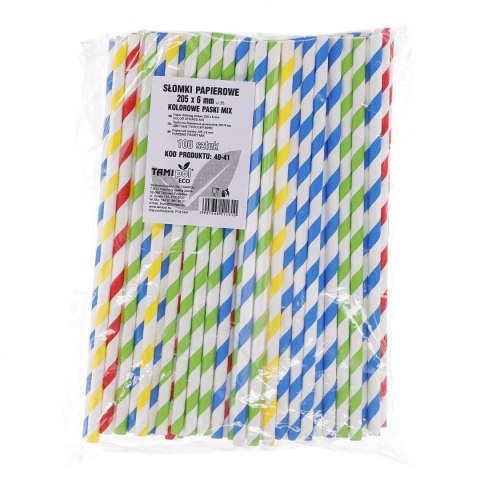 Słomka papierowe 100 szt (nd) (nd)
