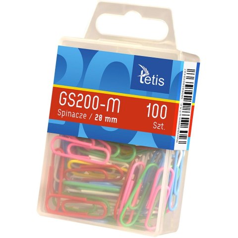 Spinacze okrągły 28mm 100 szt Tetis (GS200-M) Tetis