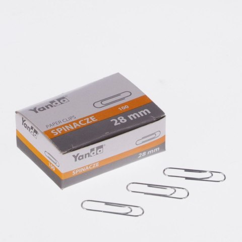Spinacze okrągły 28mm 100 szt Yanda (110-1649) Yanda
