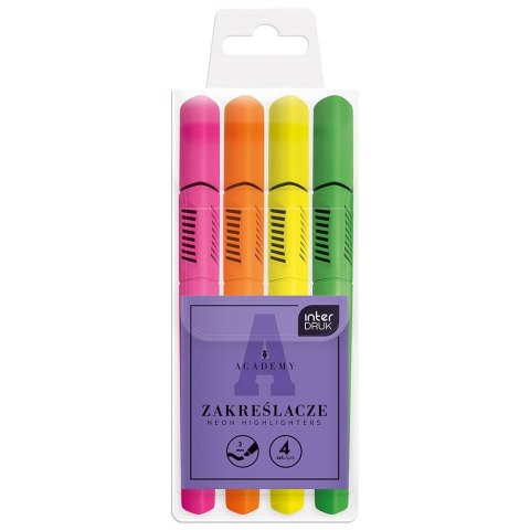 Zakreślacz neonowe 5902277350022 wkład mix 1,0-3,0mm Interdruk (4KOL) Interdruk