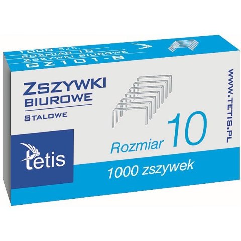 Zszywki 10 10 1000 szt Tetis (GZ101-B) Tetis