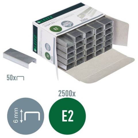 Zszywki e2 do zszywaczy elektrycznych NS 20E 2500 szt Leitz (55690000) Leitz