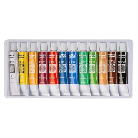 Farba akrylowa Happy Color kolor: mix 12ml Happy Color (HA 7370 0012-K12) Happy Color