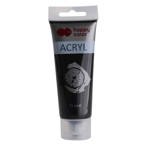 Farba akrylowa kolor: czarny 75ml Happy Color (HA 7370 0075-9) Happy Color