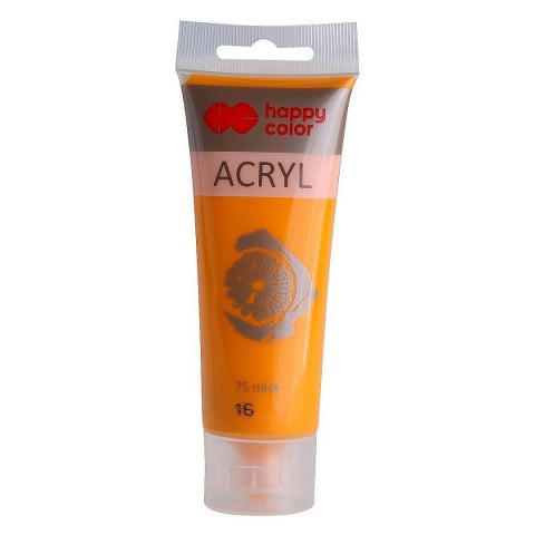 Farba akrylowa kolor: żółty ciemny 75ml Happy Color (HA 7370 0075-16) Happy Color