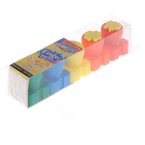 Farba do malowania palcami 20ml 5 kolor. Colorino Kids Colorino Kids