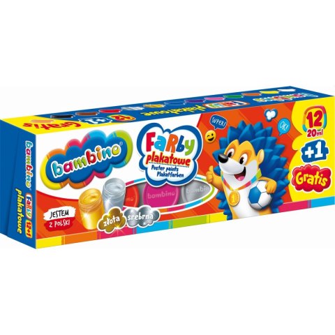 Farby plakatowe Polly pocket kolor: mix 20ml 12 kolor. St.Majewski St.Majewski