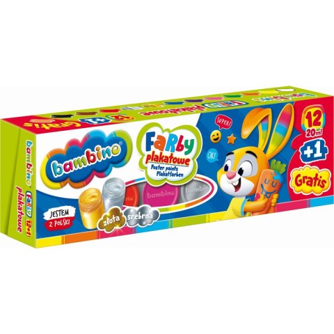 Farby plakatowe Polly pocket kolor: mix 20ml 12 kolor. St.Majewski St.Majewski