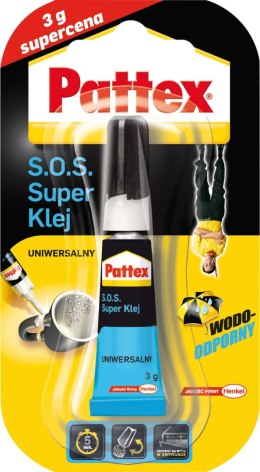 Klej błyskawiczny Pattex SOS standard 3g (HEPA1692510) Pattex