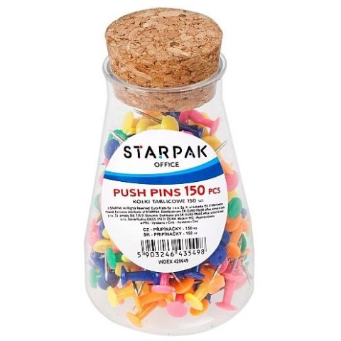 Pinezki kolor: mix 150 szt Starpak (429649) Starpak