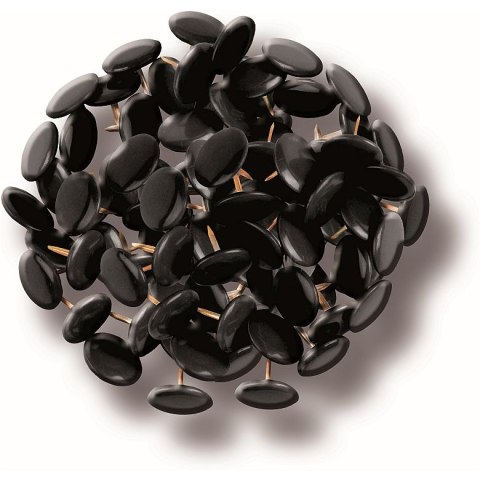 Pinezki kolor: czarny 100 szt Tetis (GP200-V) Tetis