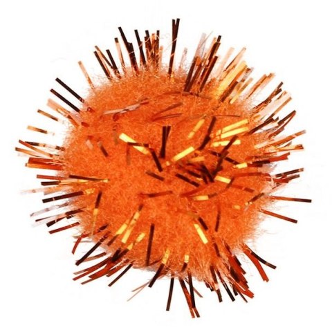 Pompony Craft-Fun Series brokatowe pomarańczowe 15 szt Titanum (338539) Titanum