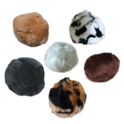 Pompony Craft-Fun Series cętki tygrysa + jednokolorowe mix 54 szt Titanum (YFP038) Titanum