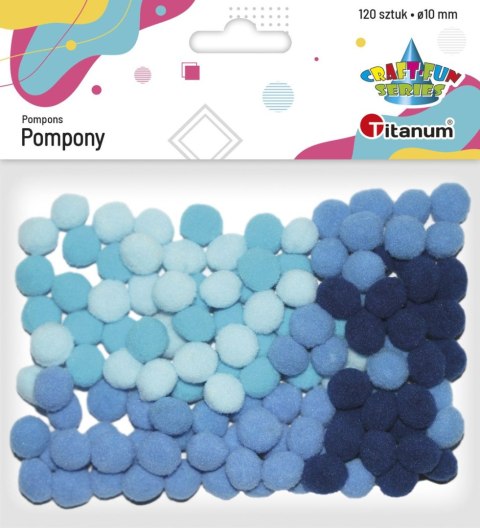 Pompony Craft-Fun Series niebieski 120 szt Titanum (282924) Titanum