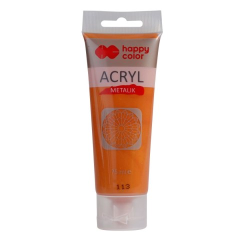 Farba akrylowa miodowe złoto metalik 75ml Happy Color (HA 7370 0075-113) Happy Color