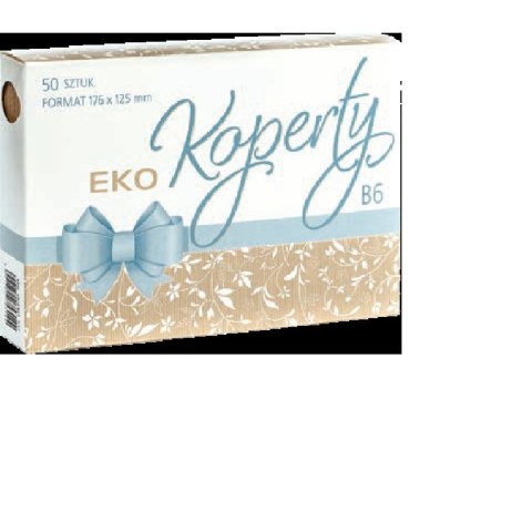 Koperta Eco kraft B6 szara [mm:] 176x125 Pol-mak (KB6_OGEKO) 50 sztuk Pol-mak