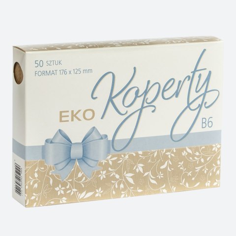 Koperta Eco kraft B6 szara [mm:] 176x125 Pol-mak (KB6_OGEKO) 50 sztuk Pol-mak