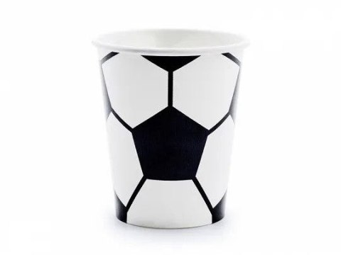 Kubek jednorazowy piłka 6szt. papier 260ml Partydeco (KPP72-EU1) Partydeco