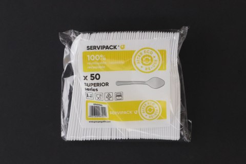 Łyżka wielokrotnego użytku BIAŁA wielkokrotnego uzytku 50 szt (nd) (nd)