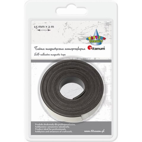 Magnes Craft-Fun Series taśma czarny [mm:] 15 Titanum 1 sztuk Titanum