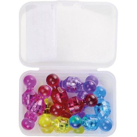 Magnes pinezki tablicowe 10 mm neodymowe mix śr. 10mm Titanum 20 sztuk Titanum